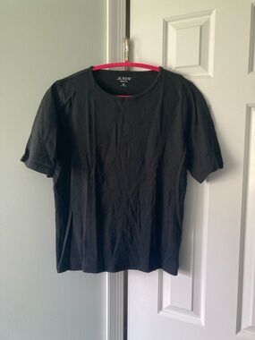 J. Crew Women's Black Crew Neck T-Shirt